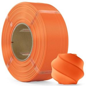 MarsWork PLA-filament 1,75 mm PLA 3D-printerfilament (navulling), 1 kg navulling voor herbruikbare spoelen (2,2 lbs), Premium kwaliteit 3D-printfilament voor Bambu lab 3D-printers, oranje