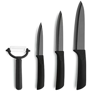 Amefa - AUENTHAL 9370CEZN53Z09 - Set van 4 Keramische Messen - Zwart - Ergonomische Grip