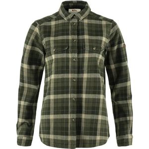 Fjallraven 87119-620-662 Värmland Heavy Flannel Shirt W/Värmland Heavy Flannel Shirt W Shirt Dames Groen Deep Forest Maat S, Green-Deep Forest, S
