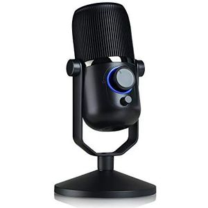 THRONMAX MDrill Zero - Compact USB Condenser Microphone with Cardioid and Omni-directional Recording Patterns - Jet Black