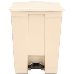 Rubbermaid Commercial Products 18gal HDPE opstapvuilnisbak - beige
