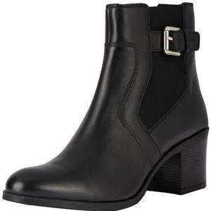 Geox Dames D New Asheel enkellaars, zwart, 36 EU