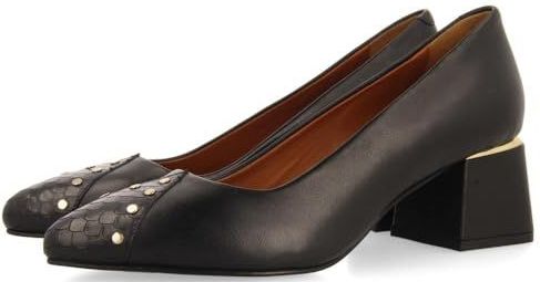 Gioseppo - Brasher - Hakken - Zwart - Leren Stiletto's met Studs