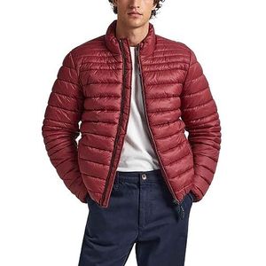 Pepe Jeans Balle Puffer Jacket voor heren, Rood (Bourgondi?, M