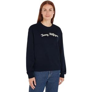 Tommy Hilfiger Dames Mdrn Reg Script Sweatshirt Pullover, woestijn hemel, XL