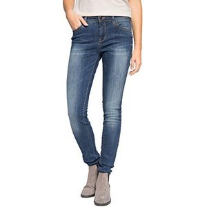 ESPRIT dames skinny jeansbroek met mooie wassing 085EE1B039, maat W30/L32 (maat fabrikant: 30/32), blauw (BLUE Medium WASH 902)