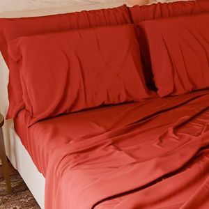 PETTI Artigiani Italiani beddengoedset, rood, 180x200