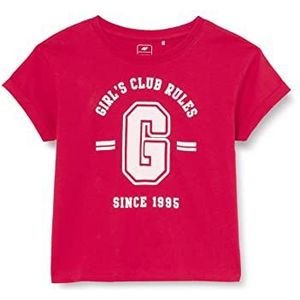 4F Girl'S T-shirt JTSD006 T-shirt, rood, 158/164 voor meisjes, Netto, 158/164 cm