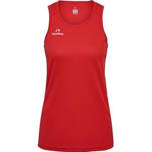 NewLine Atletisch hardloopsinglet T-shirt voor dames, Tango Rood, XS