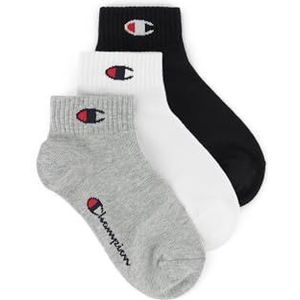 Champion Uniseks kindersokken, Grijs (Light Melange), 31-34