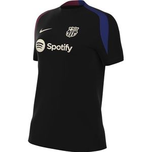 Nike Top Fc Barcelona Dames Dri-Fit Strike Short-Sleeve Topk, Black/Noble Red/Lt Orewood BRN, FN9505-011, XS