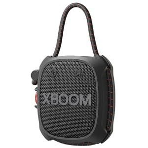 LG XBOOM Go DXG2T, draagbare bluetooth-luidspreker (5 watt, Google Assistant, Siri, Strap), zwart