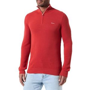 GANT Cotton Pique Half Zip, Iron Red., M