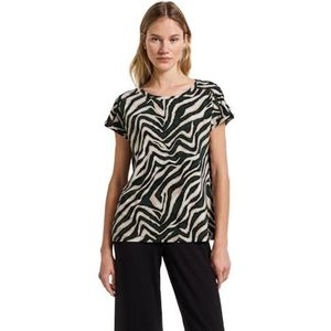 STREET ONE - Shirttop - Pine grove green - Met Print All-over