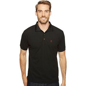 Fjällräven Mannen Crowley Pique Shirt Polo, zwart, X-Small