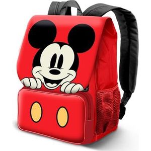 Mickey Mouse Red-EXP uitbreidbare rugzak, rood, 30 x 45 cm, inhoud 28 l, Rood, Eén maat, EXP Expandable Rugzak Rood