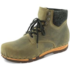 Woody Dames Mona enkellaarsjes, olijf, 42 EU, olijfgroen, 42 EU