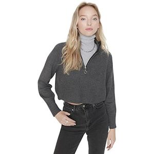 Trendyol Sweater Regular, Grijs, S