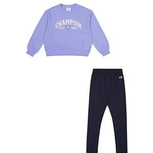 Champion Legacy Sweatsuit met ronde hals voor meisjes, Paars (VS097), 3-4 jaar