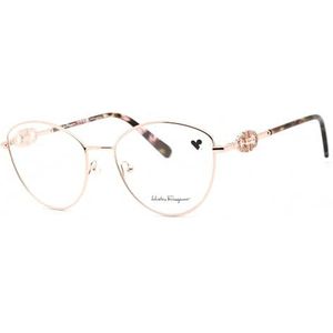 FERRAGAMO SF2220R bril, roségoud, 55/18/140 voor dames, White, 55/18/140