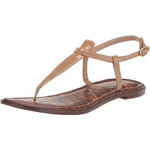 Sam Edelman Gigi platte sandaal voor dames, Amandel, 7.5