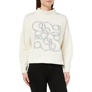 s.Oliver Sales GmbH & Co. KG/s.Oliver Dames sweatshirt met pailletten-artwork sweatshirt met pailletten-artwork, wit, 36