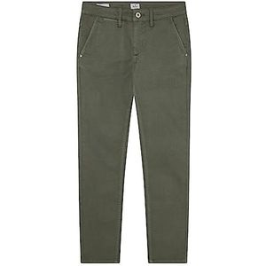 Pepe Jeans Greenwich-broek voor jongens, Groen (Olijf), 18 Jaren