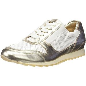 Hassia Dames Barcelona, brede H sneakers, Wit 0275 wit platina, 38 EU Breed