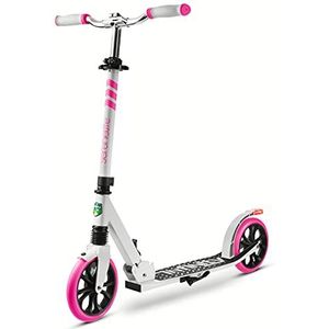 Serenelife Freestyle Scooter, Step voor volwassenen en tieners - Verstelbare Hoogte, Opvouwbare Step met Grote Glijdende wielen en Vering, Eenvoudige manoeuvreerbaarheid (Roze)