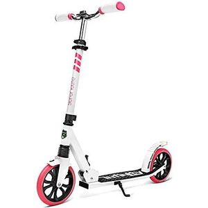 Serenelife Freestyle Scooter, Step voor volwassenen en tieners - Verstelbare Hoogte, Opvouwbare Step met Grote Glijdende wielen en Vering, Eenvoudige manoeuvreerbaarheid (Roze)
