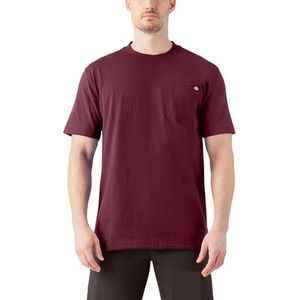 Dickies Men's Big and Tall Heavy Weight Crew Neck, Burgundy, 3X