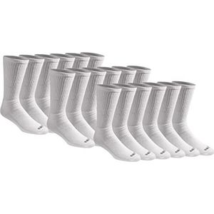 Dickies Heren katoen mix gewatteerde werk crew-sokken, verkrijgbaar in L-XL (18, 36 paar), Wit (18 paar), Large