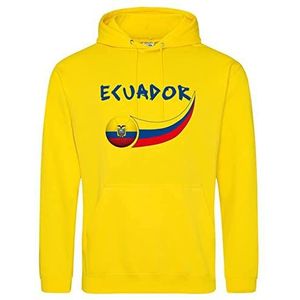 Supportershop Capuchontrui, volwassenen, Ecuador, geel, XXL, Geel, XXL