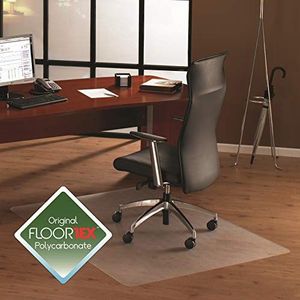 Floortex Ultimat Polycarbonaat Stoelmat voor Harde Vloeren, 120cm x 150cm, Rechthoekig, Helder (AFC1215219ER) Rechthoekig 120cm x 150cm Helder