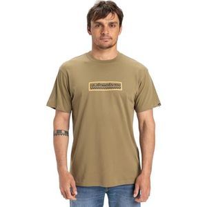 Quiksilver - T-shirt - Olijf - Katoen