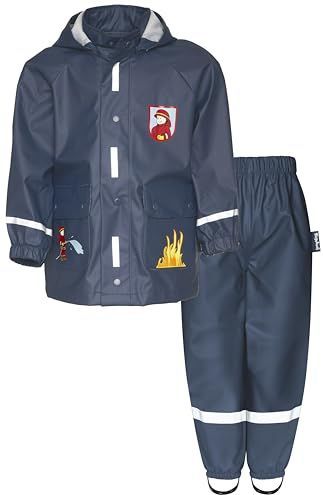 Playshoes Regenset regenbroek brandweer, 80 (2-pack), uniseks, brandweer, 80