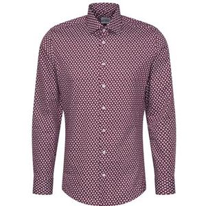 Seidensticker Herenoverhemd met lange mouwen, extra slim fit, donkerrood, 39