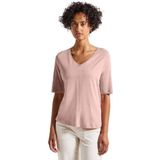 Street One - Gerda - Dames Shirt - Roze - V-hals