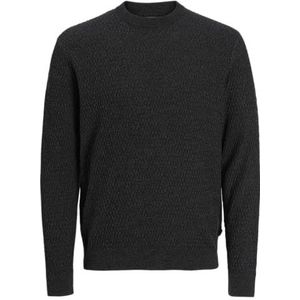 Jack & Jones - JPRBLAREAGAN KNIT CREW NECK - Gebreide Trui - Volcanic Ash