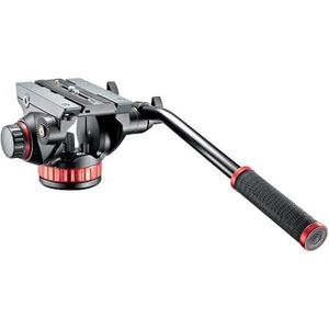 Manfrotto Video Head with Flat Base and Fixed Lever, Video Head for Compact Video Cameras and DSLR Cameras, for Filming, Videography, Content Creation, Vlogging, Live Streaming