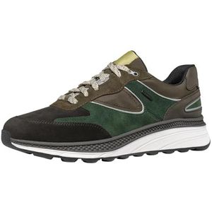 Geox U Spherica Actif X1 Sneakers voor heren, Dk Coffee Dk Green, 42 EU