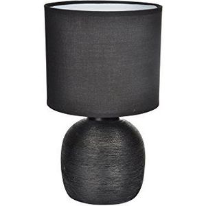 Homea 6LCE086NR lamp, keramiek, 40 W, zwart, L 19 x H 33 cm