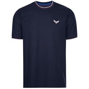 T-shirt in piqué-kwaliteit, blauw, M