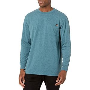 Dickies Groot en lang herenshirt met lange mouwen, zware ronde hals, S