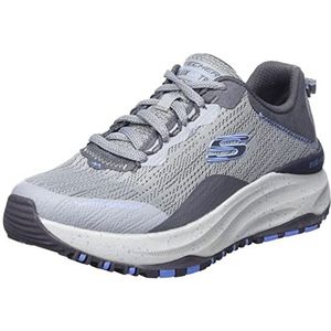 Skechers Dames 180500 Gry Trekking Low Cut, Grijs Engineered Mesh Lichtblauwe Trim, 36.5 EU