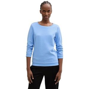 Sweater - Effen - Sweatstof - Ronde Hals - Driekwart Mouw - Normale Pasvorm