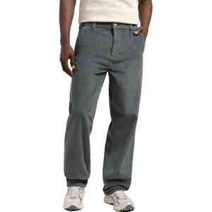Lee Herenjeans WW Carpenter, Loose Straight Fit, Straight Leg, Metaal Grijs, 34W / 34L