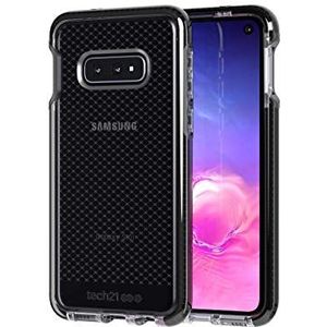 Tech21 Beschermende Samsung Galaxy S10e Case Dunne Patroon Achterkant met FlexShock - Evo Check - Smokey Black