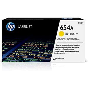HP 654A Toner Cartridge Geel, Standaard Capaciteit (CF332A) origineel van HP
