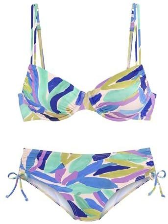 s.Oliver RED LABEL - Beugelbikini - Blauw/groen - Met Hoger Geknipte Broek